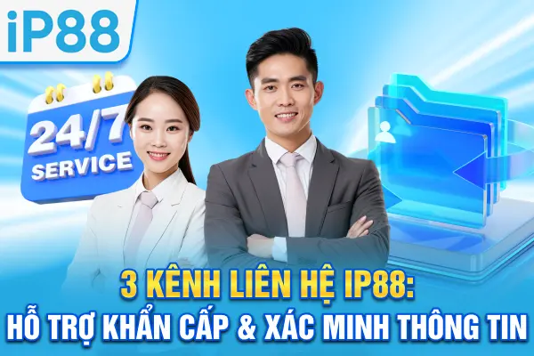 3 Kênh Liên Hệ IP88: Hỗ Trợ Khẩn Cấp & Xác Minh Thông Tin
