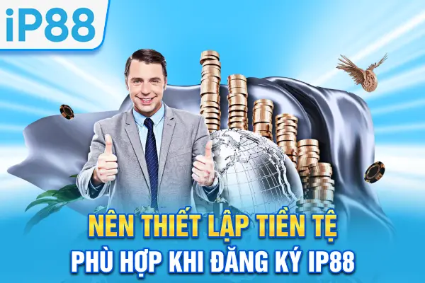 Nên thiết lập tiền tệ phù hợp khi đăng ký IP88